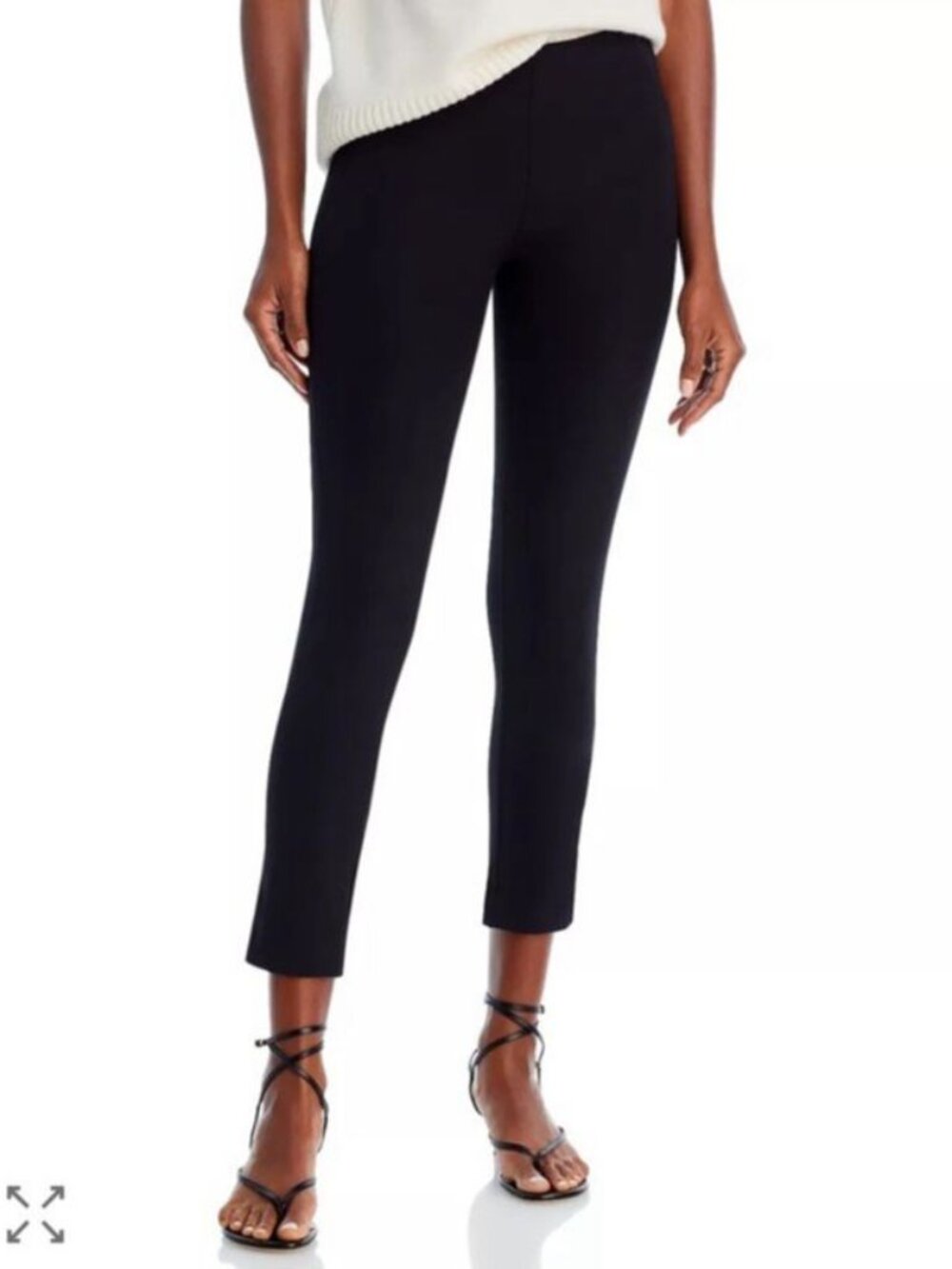 Veronica Beard Black Zip Back Scuba Pants 12 Trousers Stretch Luxury BSS6195